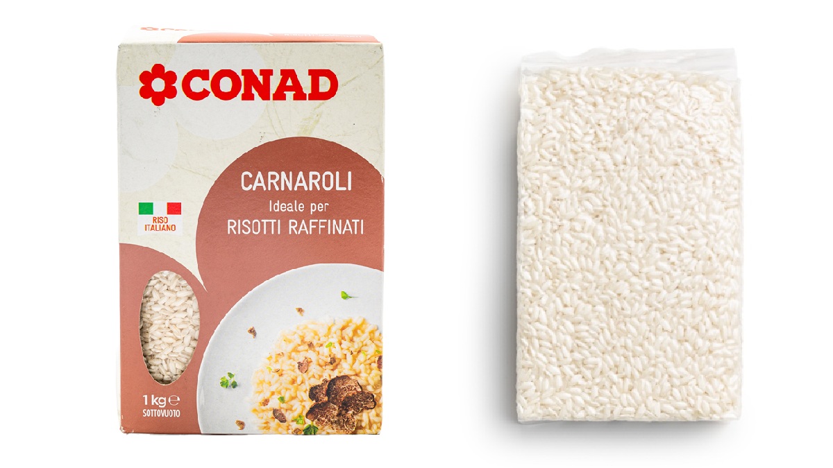 Confezione di riso carnaroli Conad